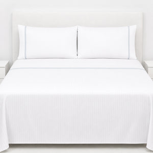 Juego De Sábanas 300 Hilos Pima Cotton Premium / Líneas Satinadas Arlin