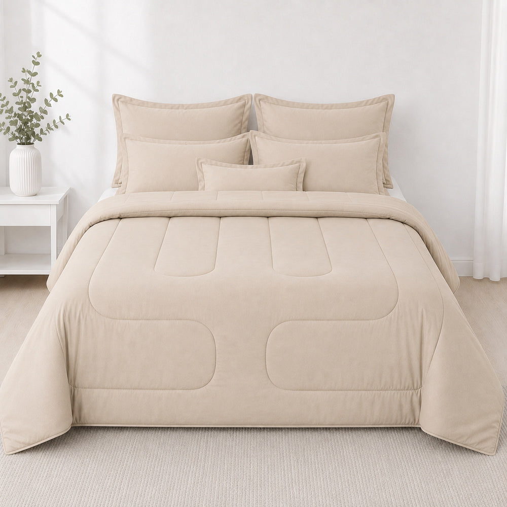 Edredón 150 Hilos Algodón Confort / Beige Arlin