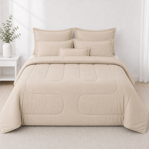 Edredón 150 Hilos Algodón Confort / Beige Arlin