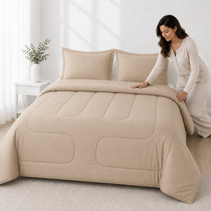 Edredón 150 Hilos Algodón Confort / Beige Arlin