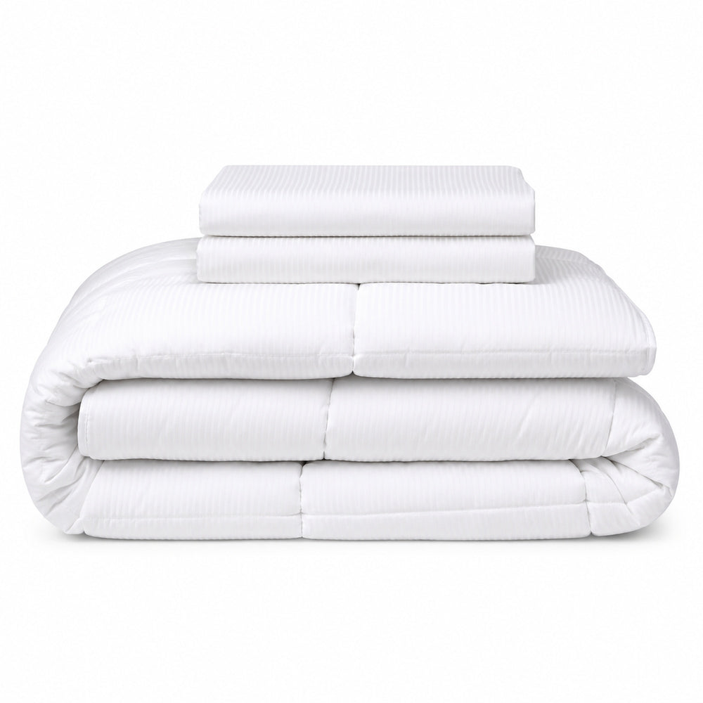 Funda Edredón Duvet 300 Hilos Algodón Premium / Blanco Arlin
