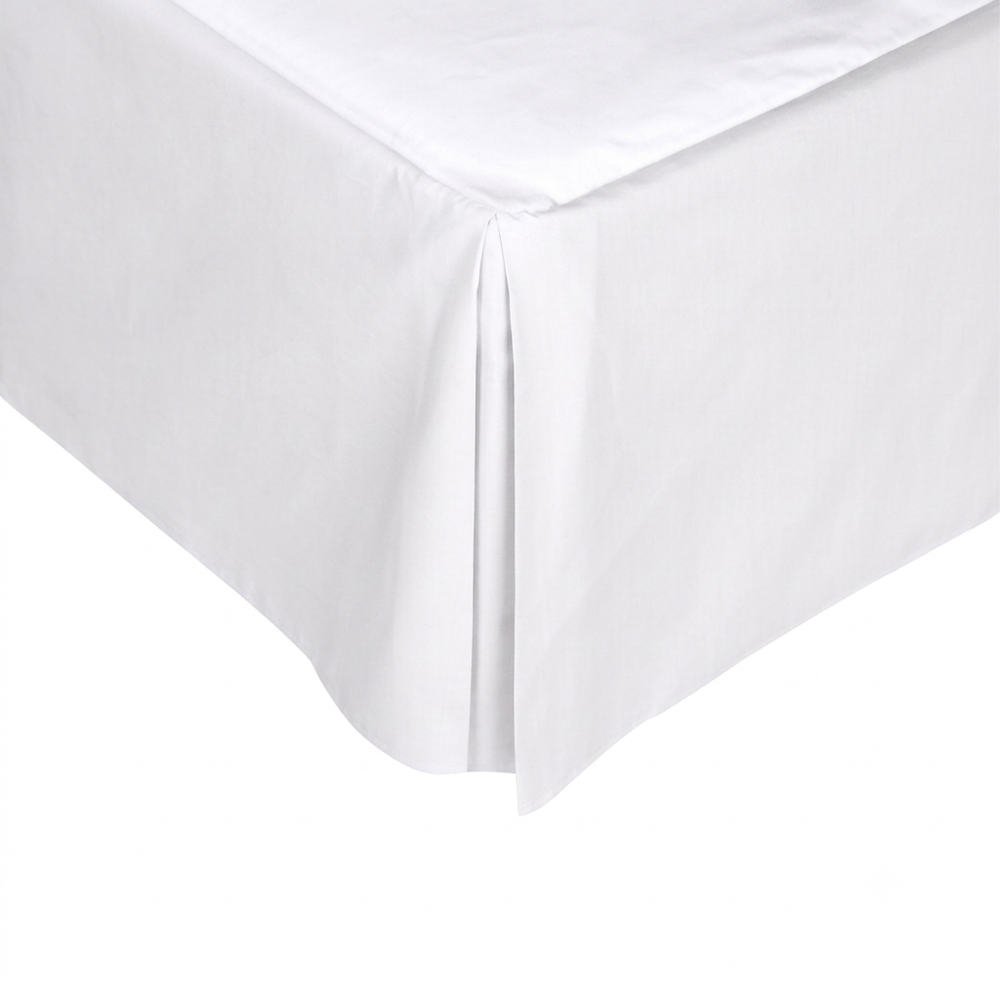 Cubrebox Teza 150 Hilos Algodón Damasco / Blanco Arlin