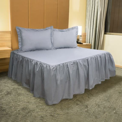 Juego De Sábanas Cool 150 Hilos Cotton Confort / Plomo Arlin