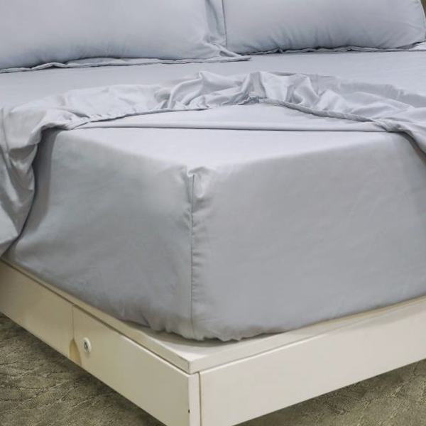 Juego De Sábanas Cool 150 Hilos Cotton Confort / Plomo Arlin