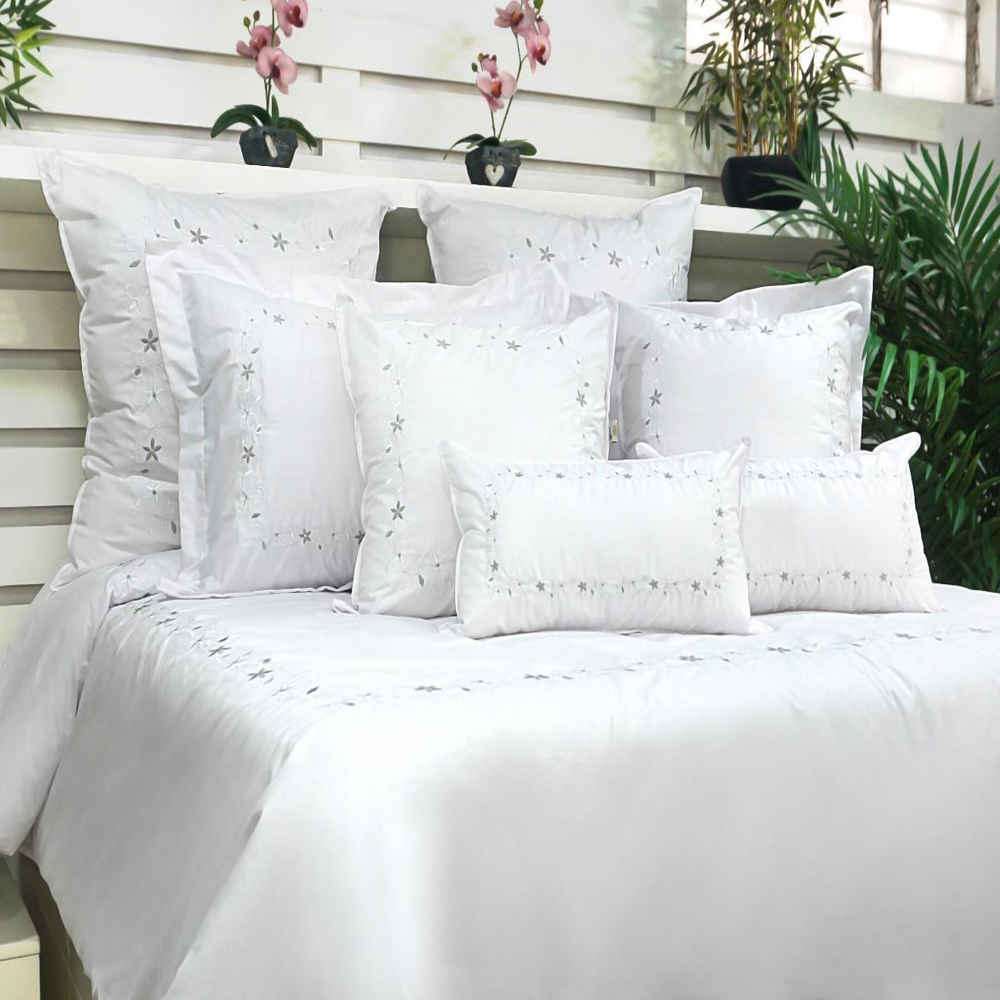 Funda Duvet Belha 220 Hilos Algodón Deluxe / Plateado Arlin