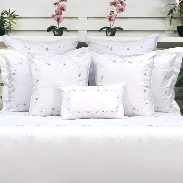 Funda Duvet Belha 220 Hilos Algodón Deluxe / Plateado Arlin