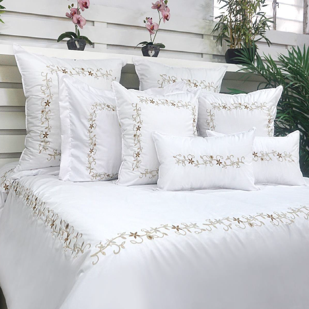 Funda Duvet Belha 220 Hilos Algodón Deluxe / Dorado Arlin
