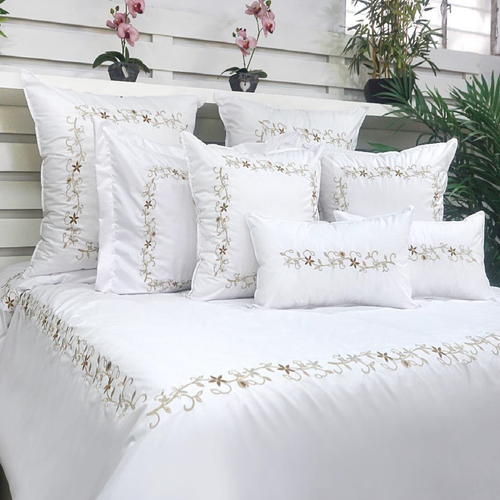 Funda Duvet Belha 220 Hilos Algodón Deluxe / Dorado Arlin
