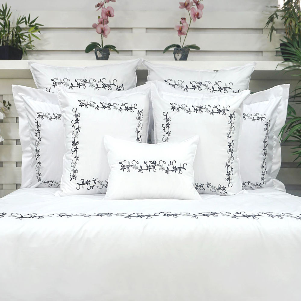 Funda Duvet Belha 220 Hilos Algodón Deluxe / Negro Arlin