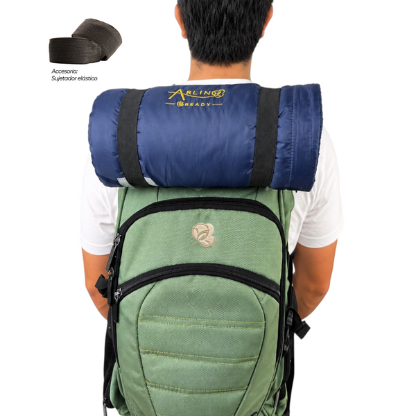 Manta Térmica Impermeable Con Cintas Reflectivas / Azul Marino Arlin