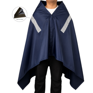 Manta Térmica Impermeable Con Cintas Reflectivas / Azul Marino Arlin