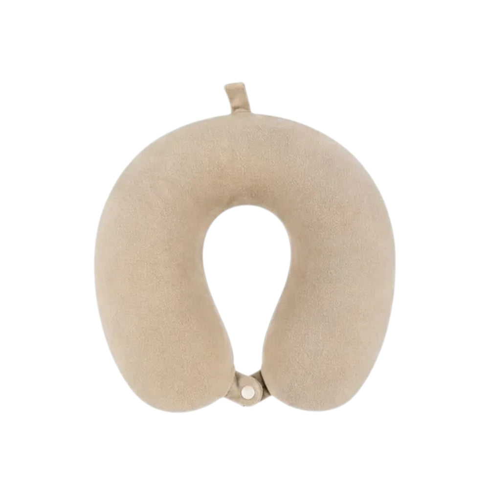 Cojín collarín de viaje ARLIN en microfibra suave, disponible en varios colores con relleno de napa siliconada.