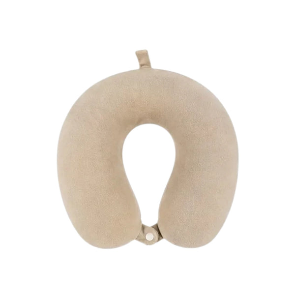 Cojín collarín de viaje ARLIN en microfibra suave, disponible en varios colores con relleno de napa siliconada.