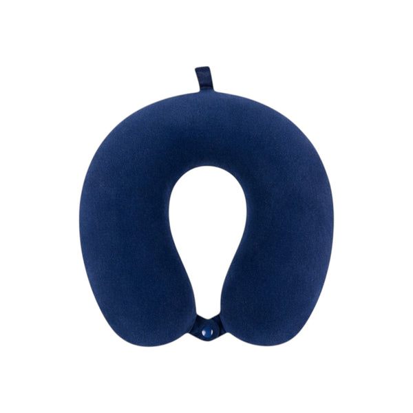 Cojines collarín de viaje ARLIN en microfibra suave, disponibles en varios colores, con relleno de napa siliconada.