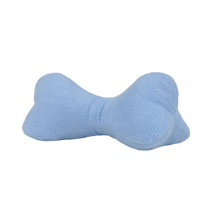 Cojín en forma de huesito con relleno de napa, lavable suave, de la marca Arlin, fabricación y confección peruana especializada en ropa de cama para campamentos, sector hotelero, sector minero y más